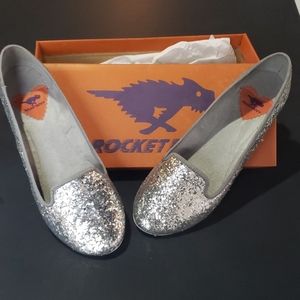 Silver sparkle shoes